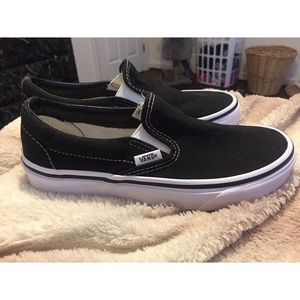black slip on vans